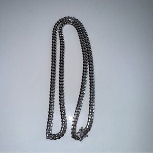 White Gold Miami Cuban Necklace